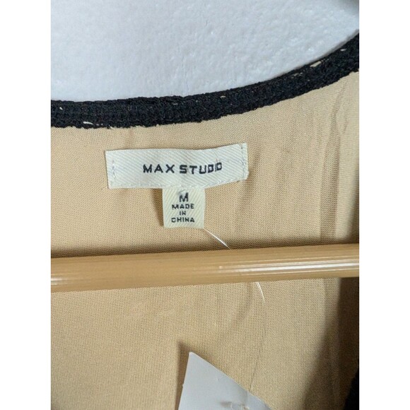 Max Studio Black Bodycon Flutter Sleeve Dress Size M - Picture 5 of 10